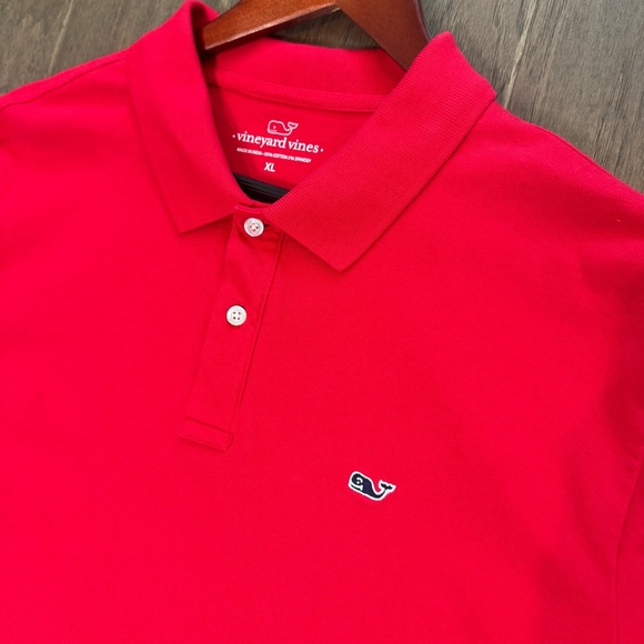 Vineyard Vines Vibrant Red Polo Shirt - Picture 4 of 9